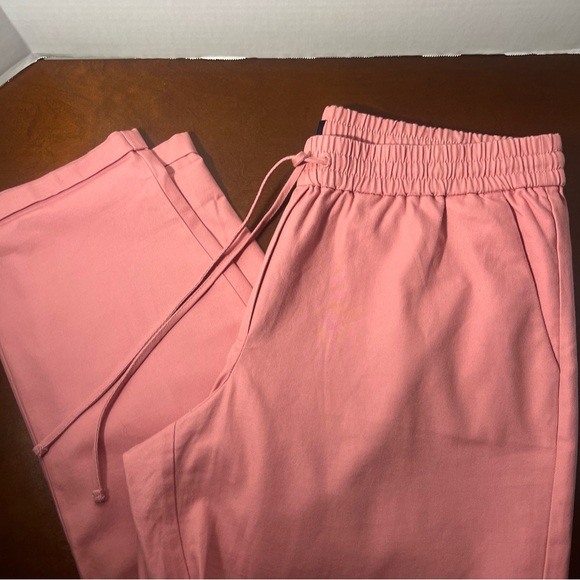 J. Crew Re-Imagined Women’s Blush Pink Pull On Cuffed Pants Size 12 - Picture 1 of 6